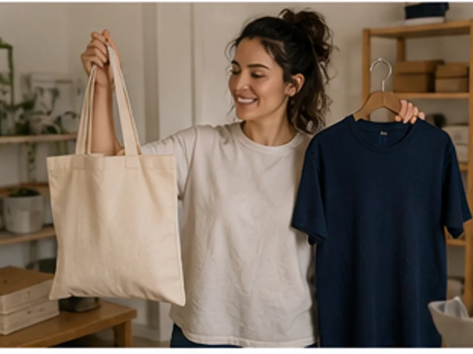 Escena editorial de Crealo para Creadores, productos personalizados y venta bajo demanda