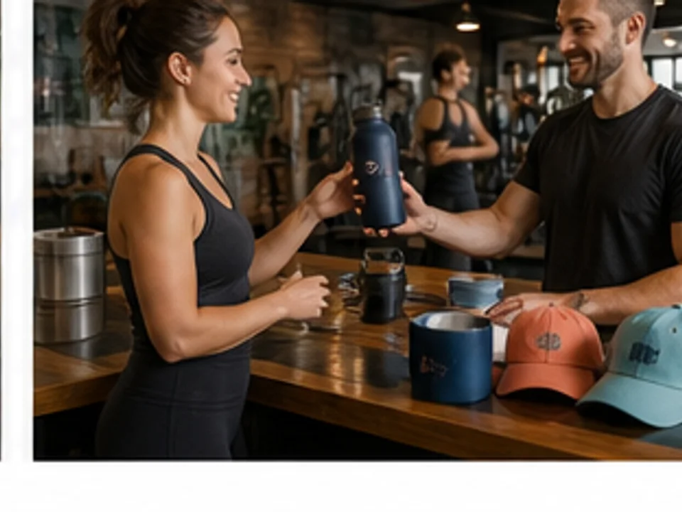 Escena editorial de Crealo para Gimnasios, productos personalizados y venta bajo demanda